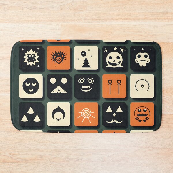 Item preview, Minimal Halloween icon set black, white,orange designed and sold by Sunakokookkook.