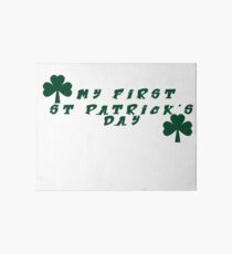 My First St. Patrick's Day Outfit - Girls St. Patrick's Outfit - My First St. Patrick's Day - Headband Art Board