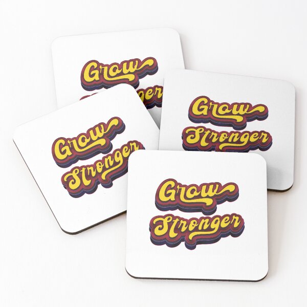 Item preview, Grow Stronger - Motivational Quote designed and sold by Whimsical  Thinker.