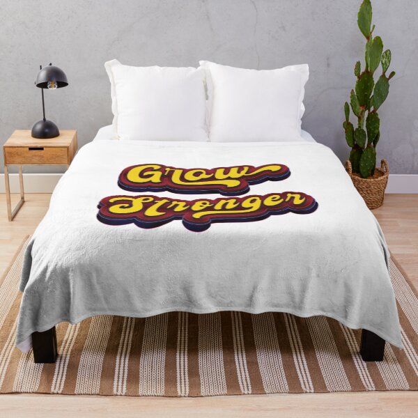 Item preview, Grow Stronger - Motivational Quote designed and sold by Whimsical Thinker.