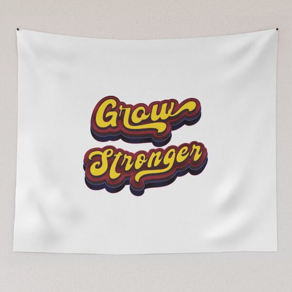 Item preview, Grow Stronger - Motivational Quote designed and sold by Whimsical  Thinker.