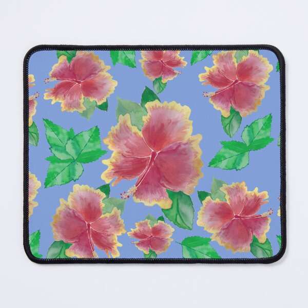 Item preview, Blue Tequila Sunrise Hibiscus Flower Pattern Pieretto designed and sold by Pieretto.
