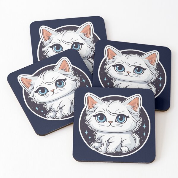 Item preview, Persian Beauty: Captivating Artwork for Loving Cat Lovers Cute Kawaii Pastel designed and sold by shypixels.