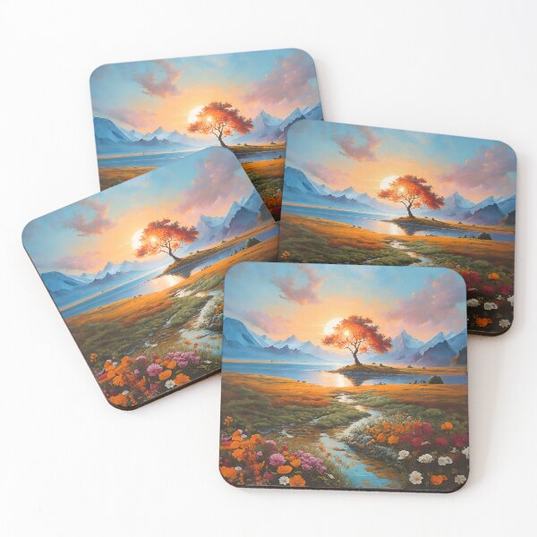 Item preview, Colorful Vibrant Landscape Printable designed and sold by radhakidesign.