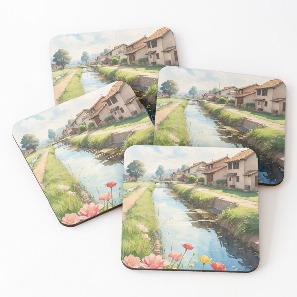 Item preview, Watercolor painting of an irrigation designed and sold by ROKANDESIGNART.