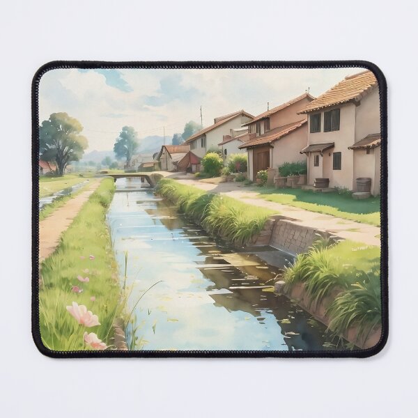 Item preview, Watercolor painting of an irrigation designed and sold by ROKANDESIGNART.