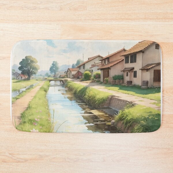 Item preview, Watercolor painting of an irrigation designed and sold by ROKANDESIGNART.