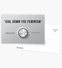 Dial Down the Feminism (English) Postcards