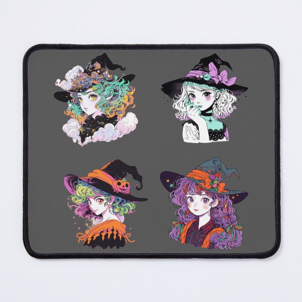 Item preview, Retro Anime Halloween Witches Pack designed and sold by ZenEverAI.