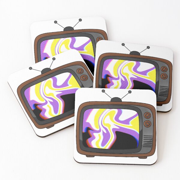 Item preview, Subtle Nonbinary Pride Retro TV designed and sold by superraddd.