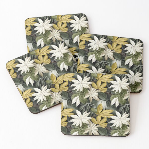 Item preview, Botanical Bliss tropical leaves natural designed and sold by Piyakan.