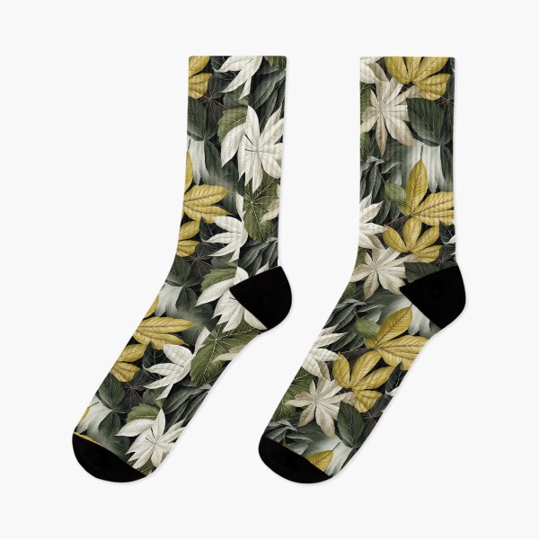 Item preview, Botanical Bliss tropical leaves natural designed and sold by Piyakan.