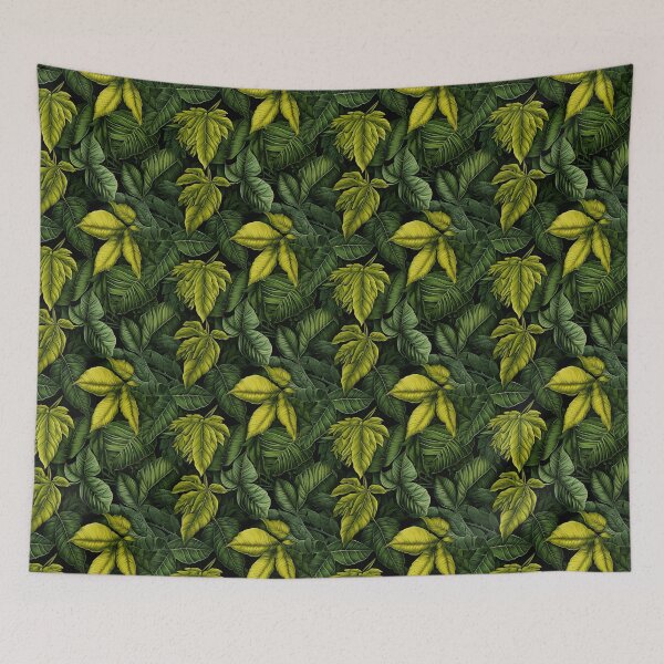 Item preview, Botanical Bliss  tropical leaves  natural designed and sold by Piyakan.