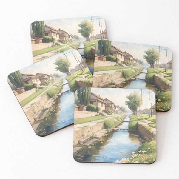 Item preview, Watercolor painting of an irrigation designed and sold by ROKANDESIGNART.