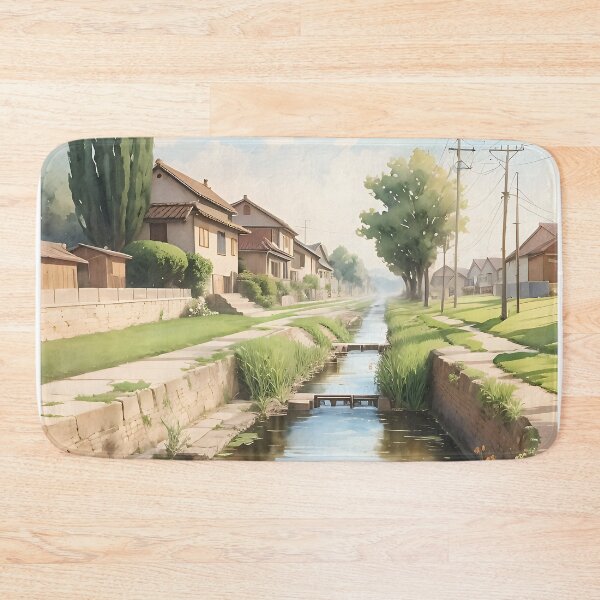 Item preview, Watercolor painting of an irrigation designed and sold by ROKANDESIGNART.