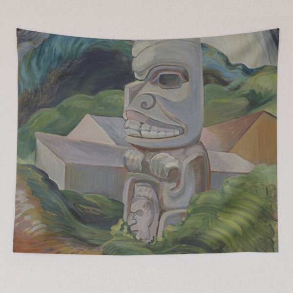 Item preview, Emily Carr,A Skidegate Beaver Pole designed and sold by TheRedVineyard.