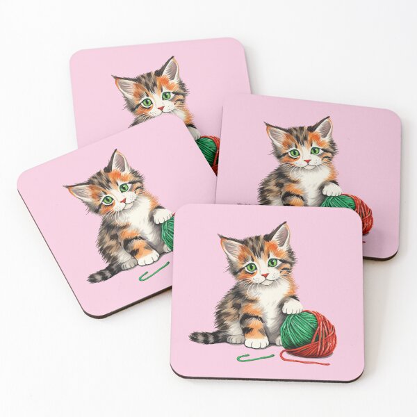 Item preview, Adorable Calico Cat Artistry Meets Crochet Yarn designed and sold by AlienSkinEyes.