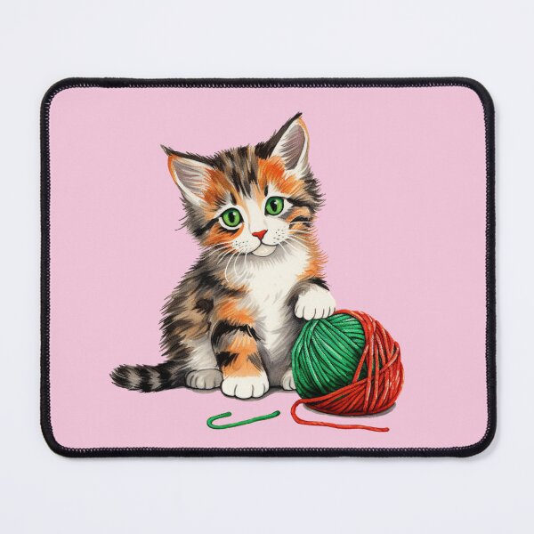 Item preview, Adorable Calico Cat Artistry Meets Crochet Yarn designed and sold by AlienSkinEyes.