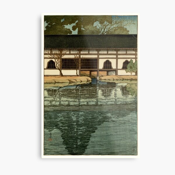 Hasui Kawase - Part of the Byôdô-in Temple at Uji Metal Print