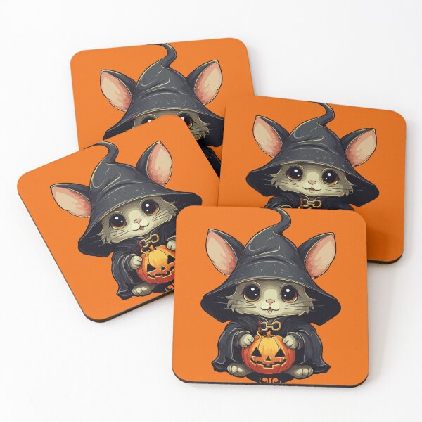 Item preview, kawaii Mouse dressed in a Halloween costume  designed and sold by Niktarka.