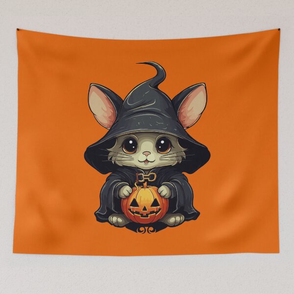 Item preview, kawaii Mouse dressed in a Halloween costume  designed and sold by Niktarka.