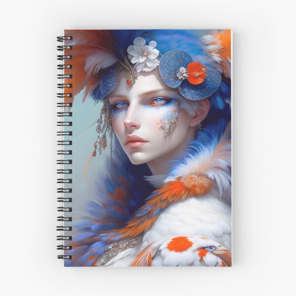 Item preview, Harlequin with orange feathers designed and sold by m-y-A-I-A-R-T-.