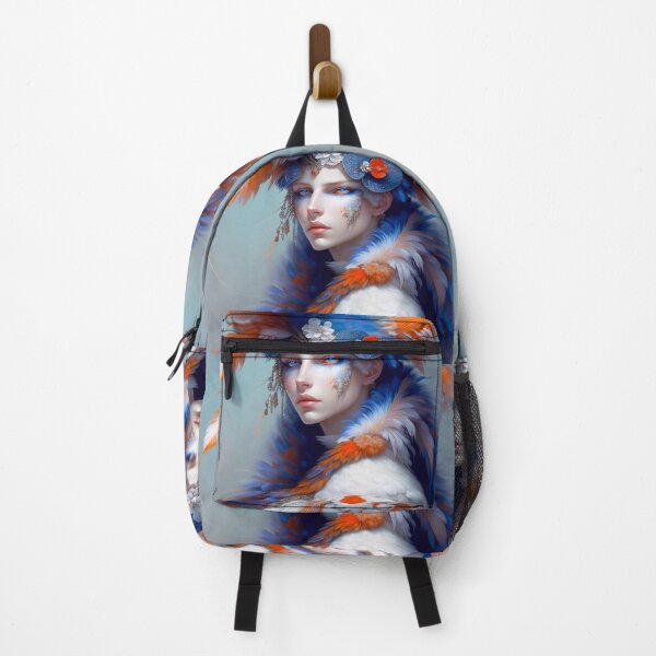 Item preview, Harlequin with orange feathers designed and sold by M-Y-A-R-T-.