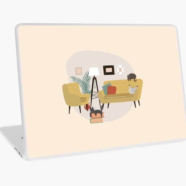 Vista previa del artículo con la obra «Salón con gatos y libros.», diseñado y vendido por BookishSpace1.