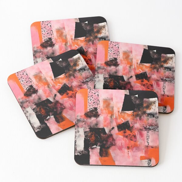 Item preview, Abstract Maximalist Collage - Pink, Orange, Black designed and sold by SirenSeventyOne.