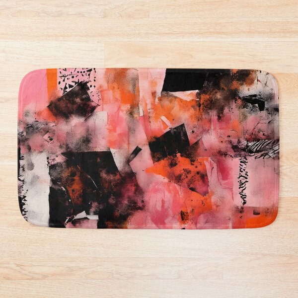 Item preview, Abstract Maximalist Collage - Pink, Orange, Black designed and sold by SirenSeventyOne.