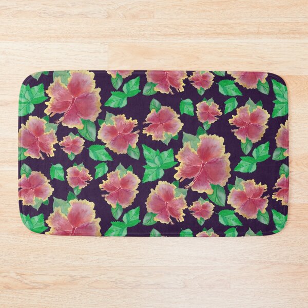 Item preview, Blackcurrant Tequila Sunrise Hibiscus Flower Pattern Pieretto designed and sold by Pieretto.