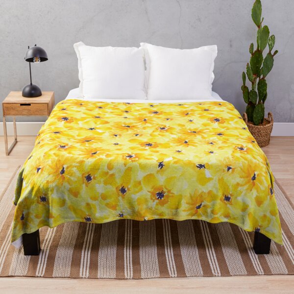 Item preview, YELLOW WATERCOLOR FLORALS designed and sold by blomastudios.