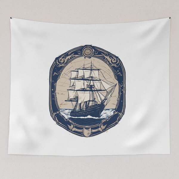 Item preview, Retro sailing ship designed and sold by DerSenat.
