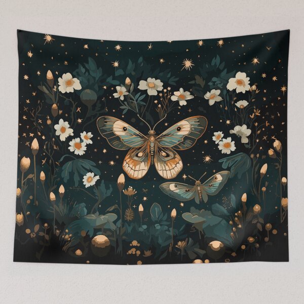 Item preview, Whimsy Floral Luna Moth Art designed and sold by meggydesigns.