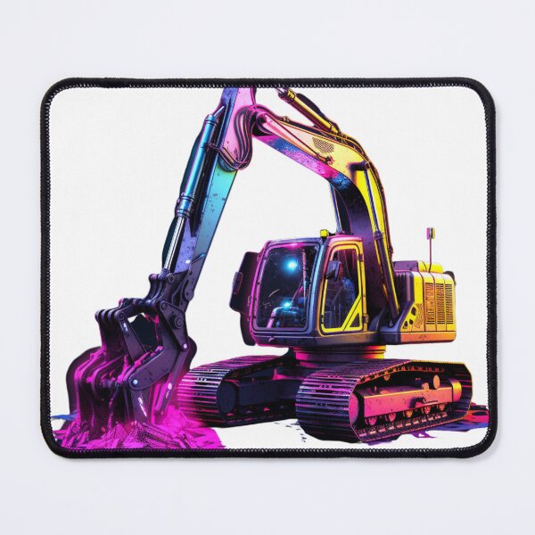 Item preview, neon excavator no 1 designed and sold by Sylwia Kuc.
