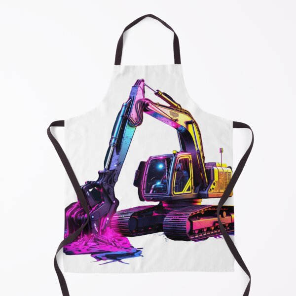 Item preview, neon excavator no 1 designed and sold by Sylwia Kuc.