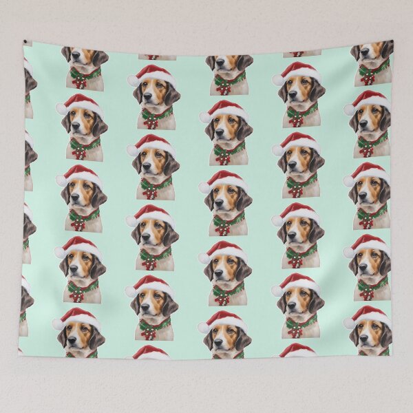 Item preview, Beagle Christmas dog designed and sold by PetArt  ⭐⭐⭐⭐⭐.