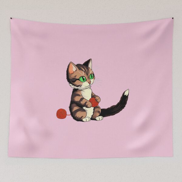 Item preview, Adorable Calico Cat Artistry Meets Crochet Yarn designed and sold by AlienSkinEyes.