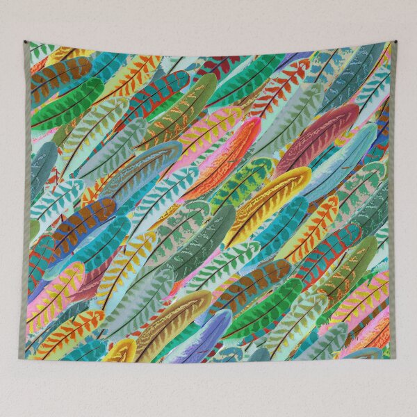 Item preview, Bright feathers collage designed and sold by Starsystem.
