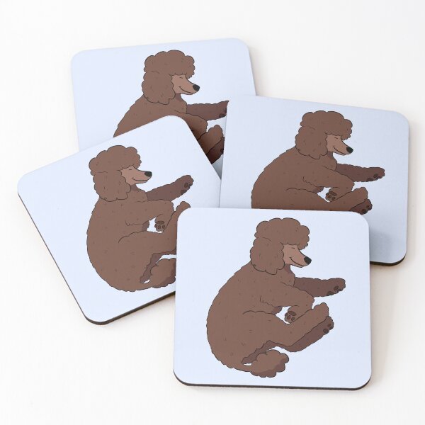 Item preview, Cute sleeping chocolate poodle dog  designed and sold by Yaragold.