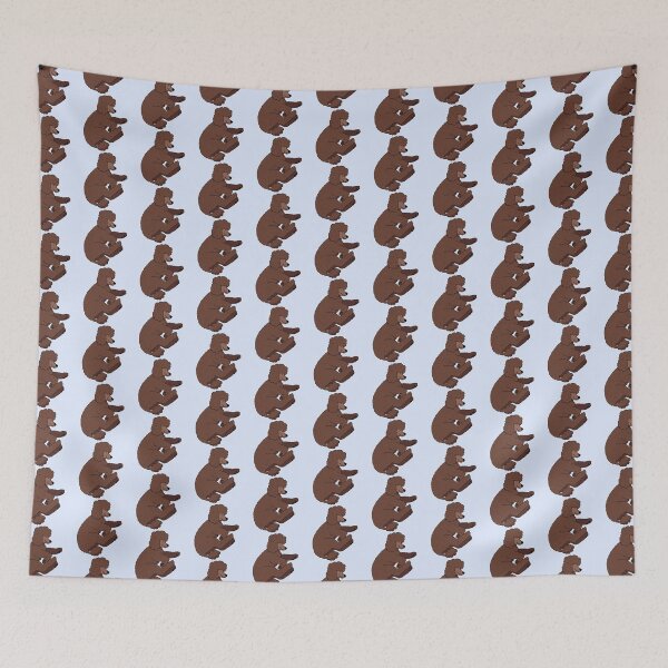 Item preview, Cute sleeping chocolate poodle dog  designed and sold by Yaragold.