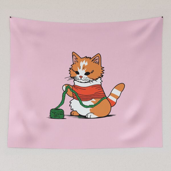 Item preview, Adorable Calico Cat Artistry Meets Crochet Yarn designed and sold by AlienSkinEyes.