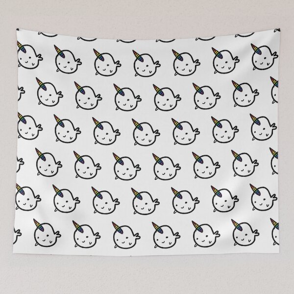 Item preview, CUTE NARWHAL PATTERN - RAINBOW HORN designed and sold by Character Assassination.