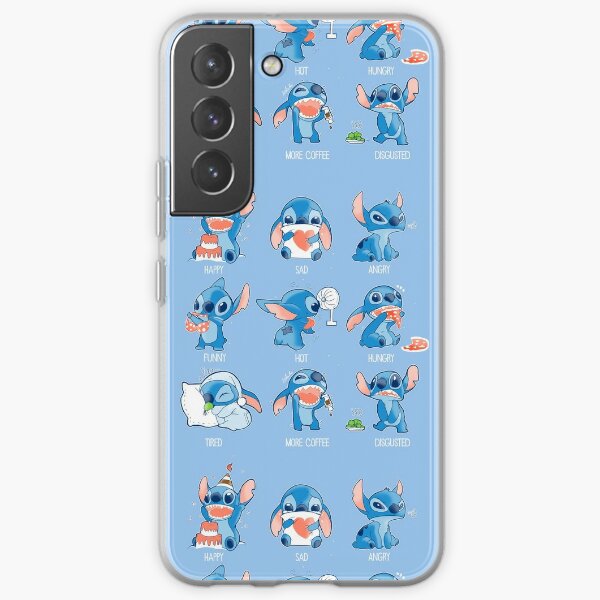 2 Pack Cartoon Phone Case for iPhone 13 mini Case 5.4,Cute Character Flower Kawaii  Stitch