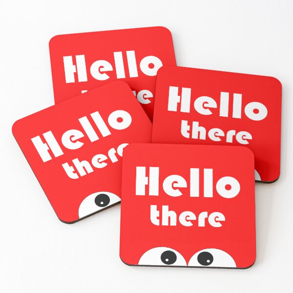 Item preview, Hello There - cute, funny design - red designed and sold by artyfartypants.