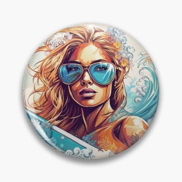Item preview, Cool surfer girl designed and sold by JackFreestone.