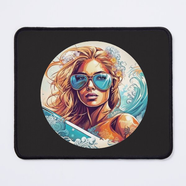Item preview, Cool surfer girl designed and sold by JackFreestone.