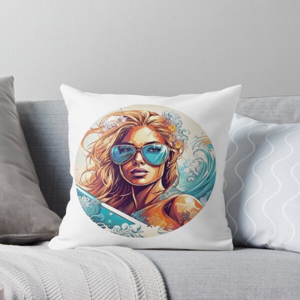 Item preview, Cool surfer girl designed and sold by JackFreestone.