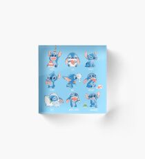 Stitch emoticon! Acrylic Block