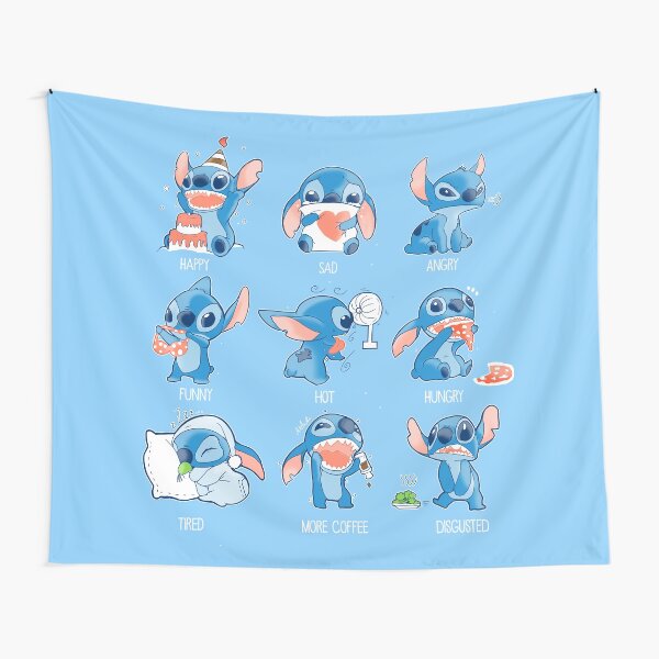 Stitch emoticon! Tapestry